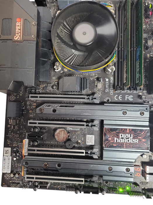 Supermicro C9Z390-PGW LGA 1151 with Core I7-9700K 3.60GHz CPU, 16GB DDR4 RAM