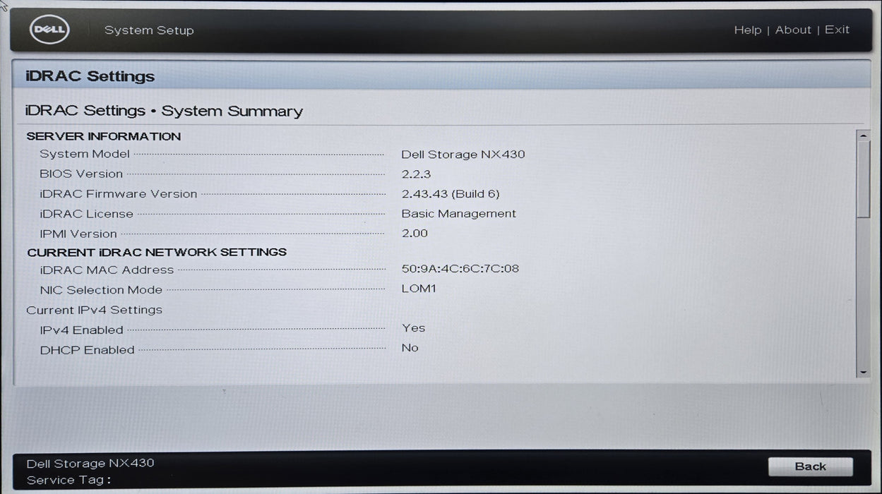 Dell Storage NX430 1U 4x3.5", Xeon E3-1220v6 3.00GHz, 8GB DDR4, H730, 350W PSU