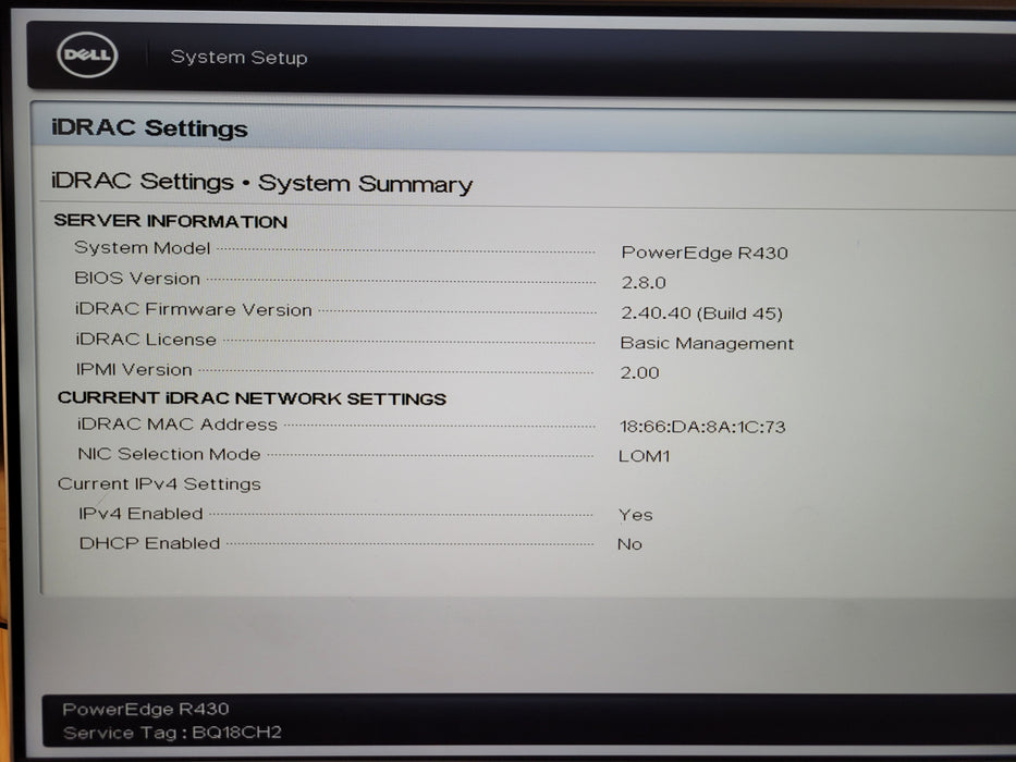 Dell PowerEdge R430 - Xeon E5-2620 v3 16GB DDR4 PERC H730 Mini 2x550W PSU