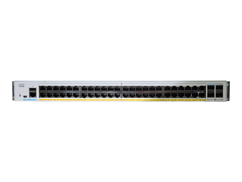 Cisco CBS250-48P-4X Gigabit 48-Port Ethernet PoE Smart Managed Switch