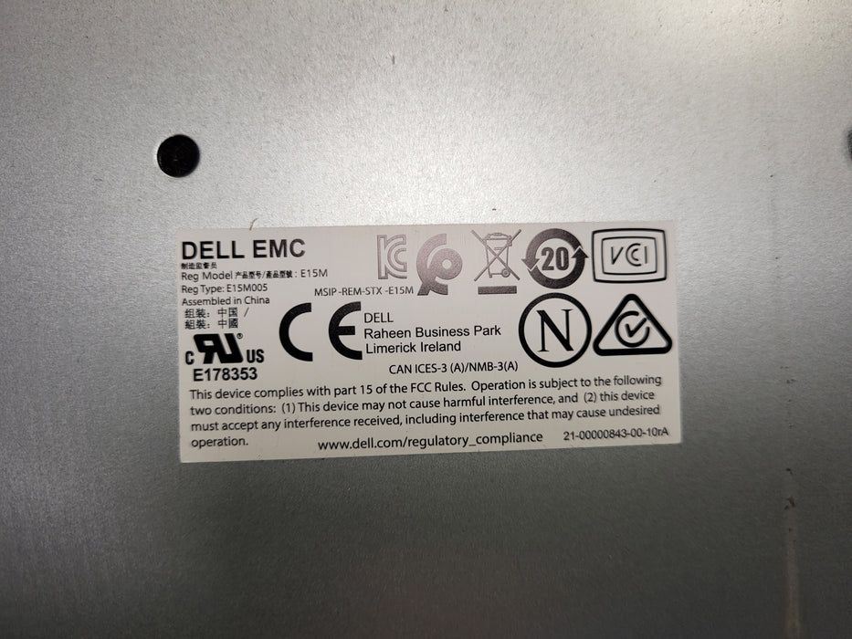 Dell EMC PowerVault ME4024 2.5" 24 Bay SAS Storage Array w/ 2x D3M1V, 2x PSU
