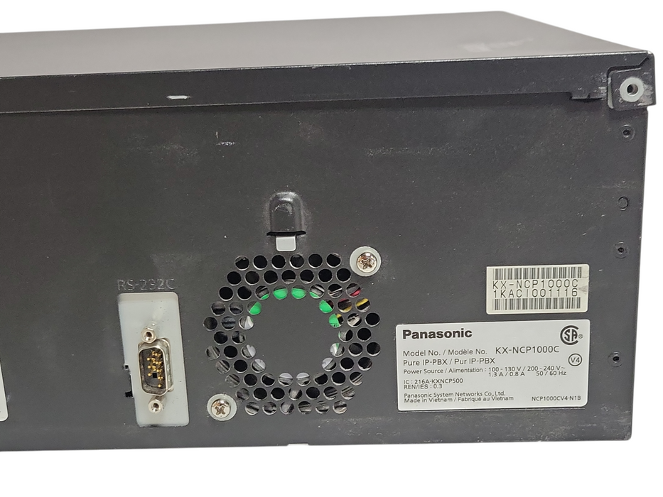 Panasonic KX-NCP1000C pure IP-PBX w/ 2x LCOT4, 1x DHLC4, 2x DLC16 1x IPCMPR, SEE