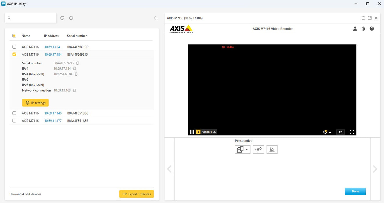 Open-Box Axis M7116 Video Encoder 02036-001-01 with power adapter