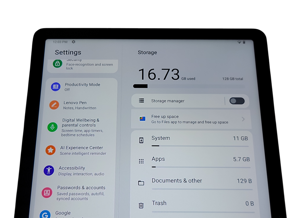 Lenovo Tab P11 Plus - 128GB - Black [TB-J616F]