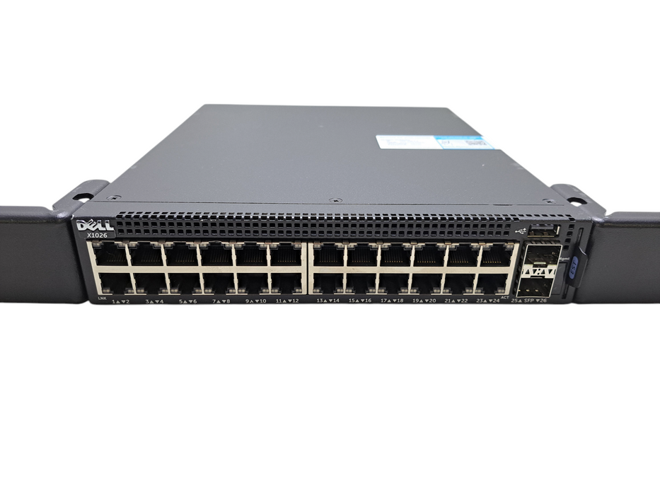 Dell Networking X1026 E10W | 24-Port Gigabit Managed Network Switch 2x SFP