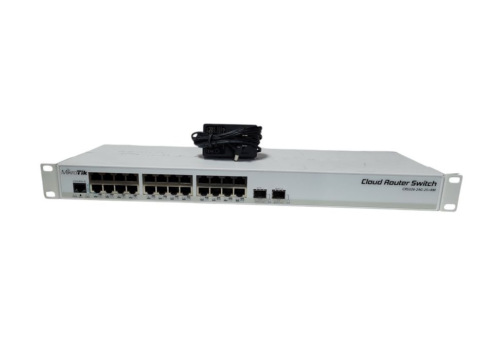 MikroTik CRS326-24G-2S+RM 24 Gigabit Port Switch