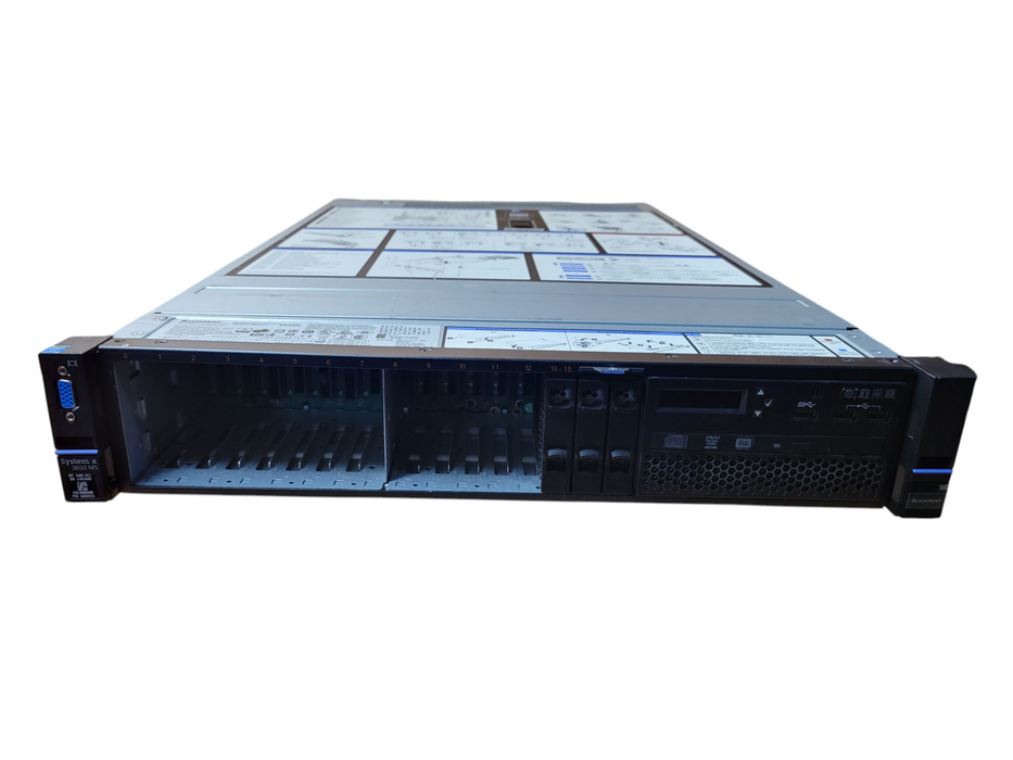 Lenovo System X 3650M5 - 2x Xeon E5-2670 v3 32GB DDR4 M5210 RAID 2x750W PSU