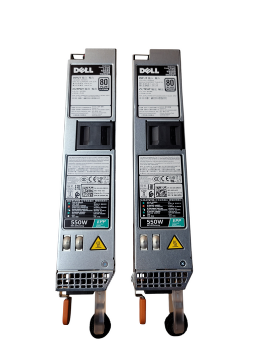 Lot of 2x - Dell 550W Server PSU (6V43G)