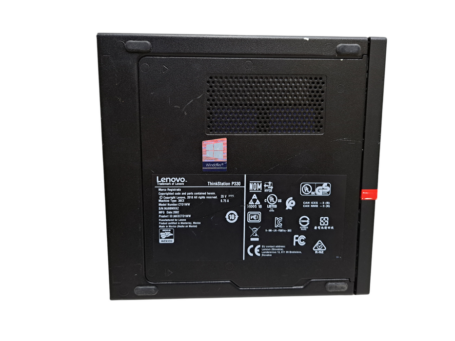 Lenovo ThinkStation P330 Tiny | Intel Core i7-8700T, 16GB DDR4, P620, 256GB NVMe