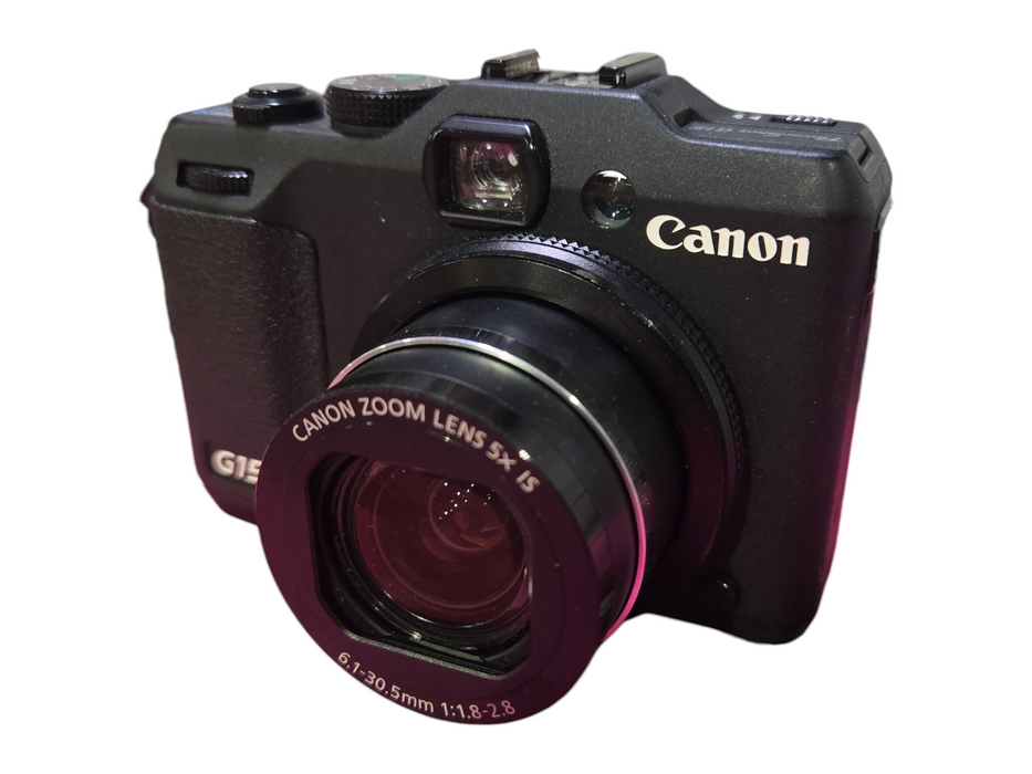 CANON PowerShot G15 12.1MP Compact Digital Camera w/ Battery & 64GB SD Card