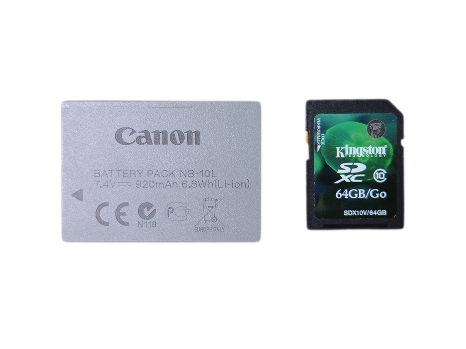 CANON PowerShot G15 12.1MP Compact Digital Camera w/ Battery & 64GB SD Card
