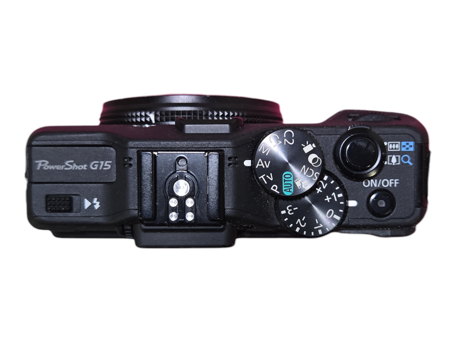 CANON PowerShot G15 12.1MP Compact Digital Camera w/ Battery & 64GB SD Card
