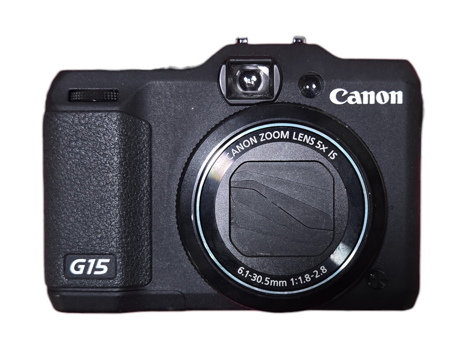 CANON PowerShot G15 12.1MP Compact Digital Camera w/ Battery & 64GB SD Card