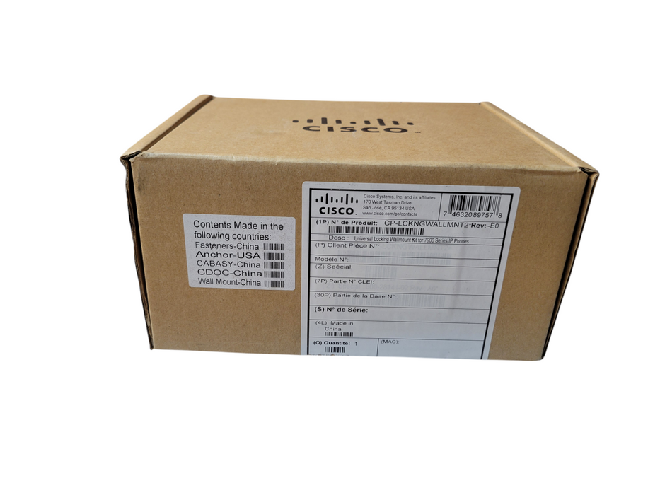 Cisco CP-LCKNGWALLMNT2 Universal Locking Wall Mount Kit for 7900 Series Phone