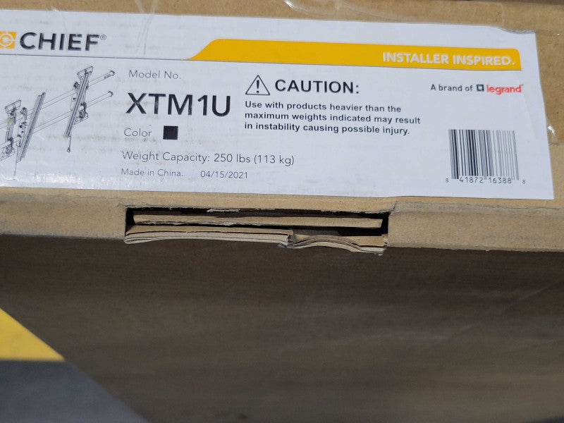 New Legrand Chief XTM1U Tilt Wall Mount for 250lb TV Mount Q_