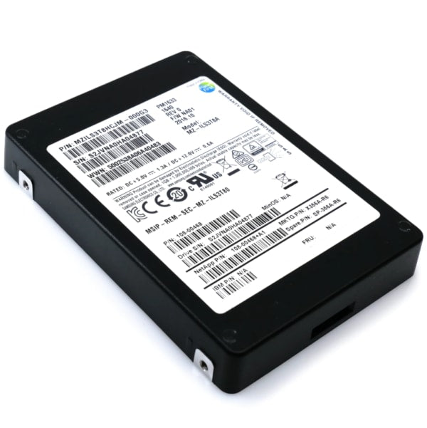 MZ-ILS3T80 Samsung PM1633 3.84TB SAS 12GB/s 2.5" SSD MZILS3T8HCJM 100% Health