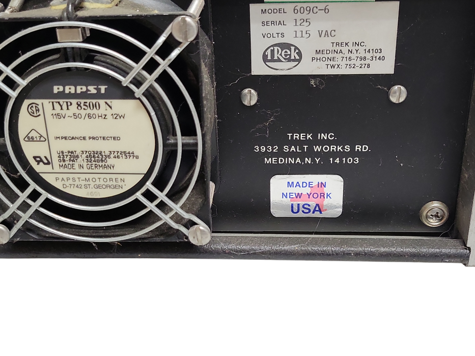 Trek 609C-6 High Voltage D.C Amplifier, READ