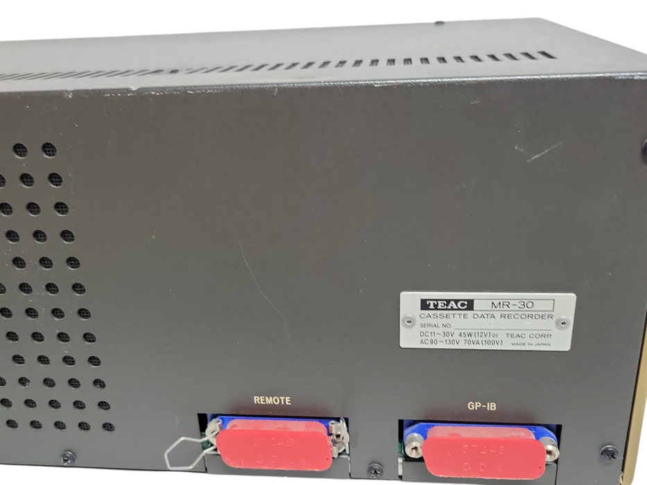 TEAC MR-30 Cassette Data Recorder, No Remote, READ