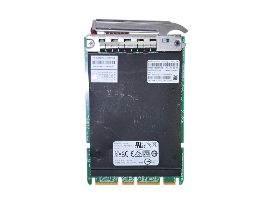 BROADCOM BCM957504-N1100FY 1-Port 100Gb QSFP56 OCP 3.0 SFF PCIe Network Adapter