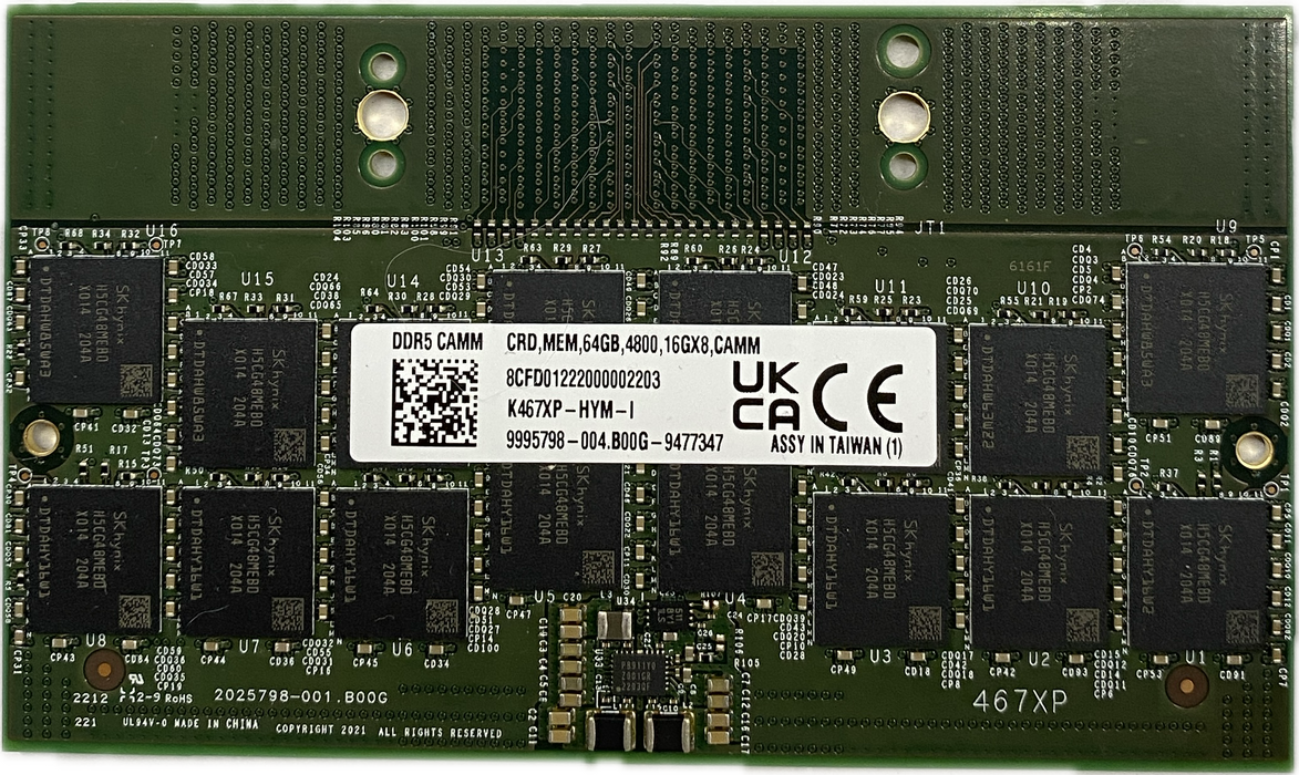 64GB DDR5 CAMM 4800MHz Memory K467XP-HYM-I Dell Precision 7670 7680 7770 7780