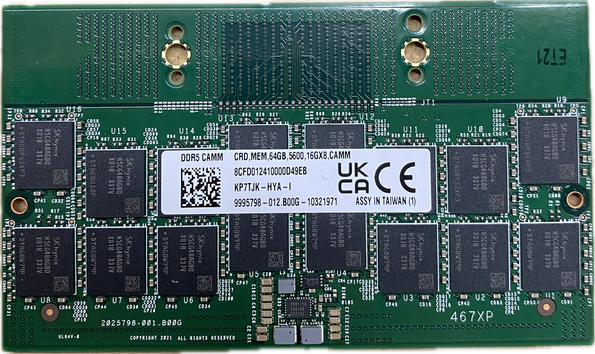 64GB DDR5 CAMM 560000MHz Memory KP7TJK-HYA-I Dell Precision 7670 7680 7770 7780