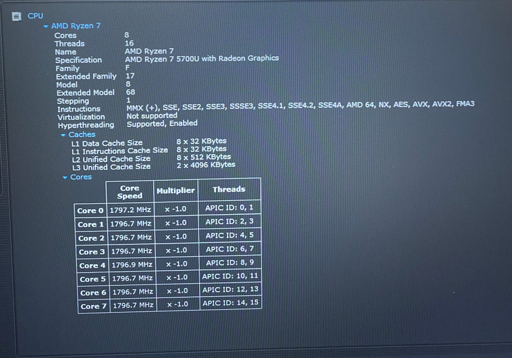 Lenovo ThinkPad E14 Gen 3 AMD Ryzen 7 5700 16GB RAM 512GB SSD