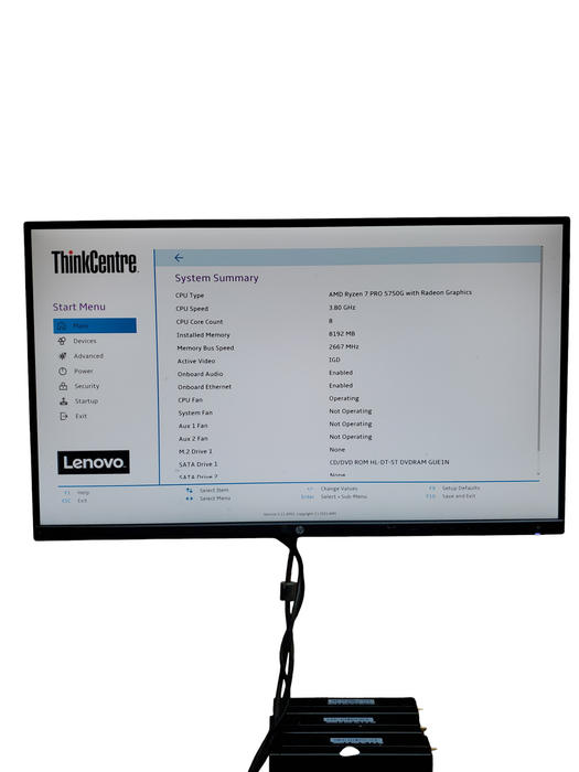 Lenovo ThinkCentre M75S Gen 2 SFF AMD Ryzen 7 Pro 5750G 8GB NO-HDD/SSD