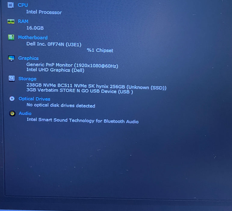 Dell Latitude 5440 i5-1345U 16GB RAM 256GB SSD French Keyboard READ