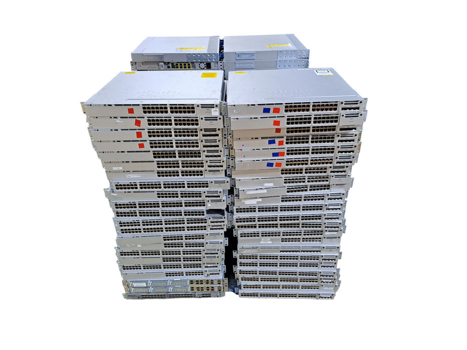 Lot of 105x Cisco Network Switches/Routers/Firewalls (Gigabit PoE) *READ*