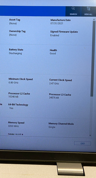 Dell Latitude 5421 i7-11850H GeForce MX450 16GB RAM 256GB SSD No Power Adapter