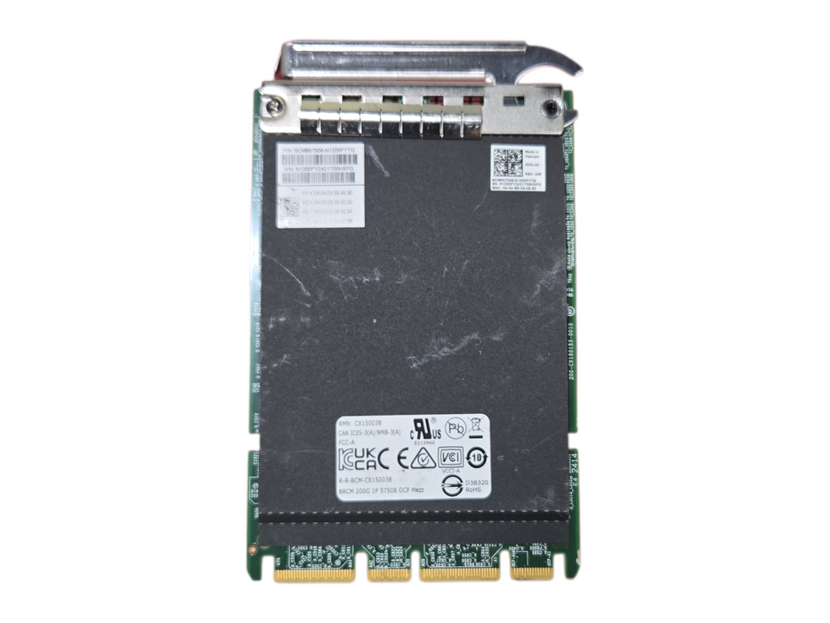 Broadcom Single-Port 100Gb QSFP56 CX150038 57508 OCP Mezzanine NIC BCM957508