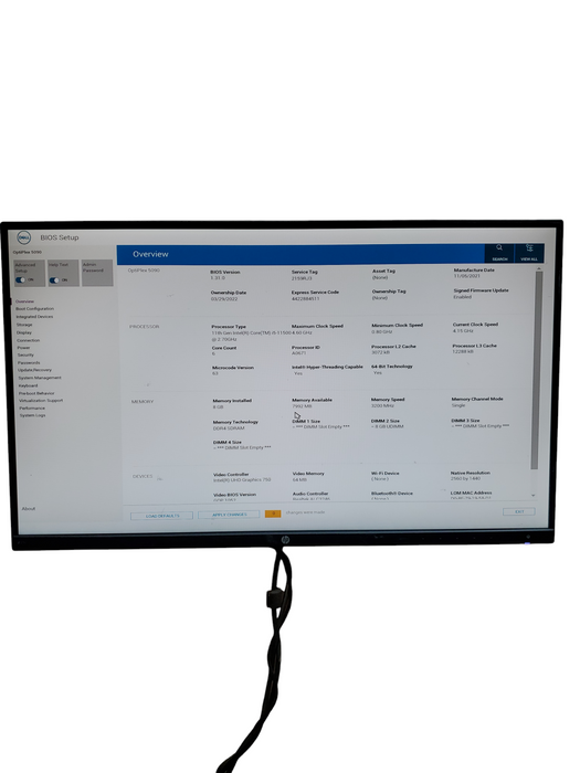 Dell OptiPlex 5090 SFF Intel Core i5-11500 2.70GHz 8GB RAM NO-HDD/SSD