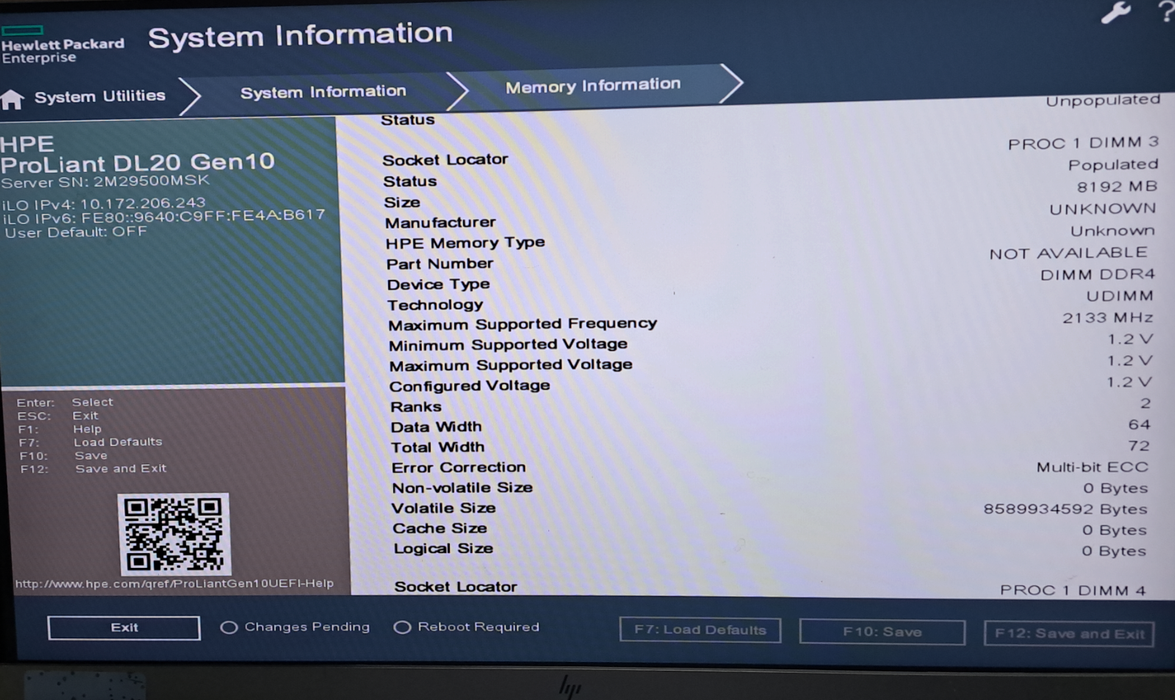 HPE Proliant DL20 Gen10 | Intel Gold G5420 | 8GB DDR4 | 290W | No HDD