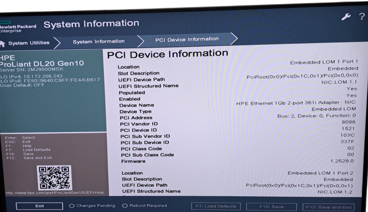 HPE Proliant DL20 Gen10 | Intel Gold G5420 | 8GB DDR4 | 290W | No HDD