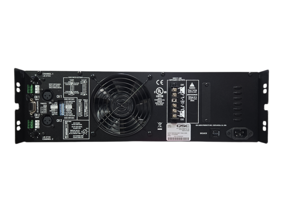 QSC ISA 750 2-Channel 750W Professional Power Amplifier