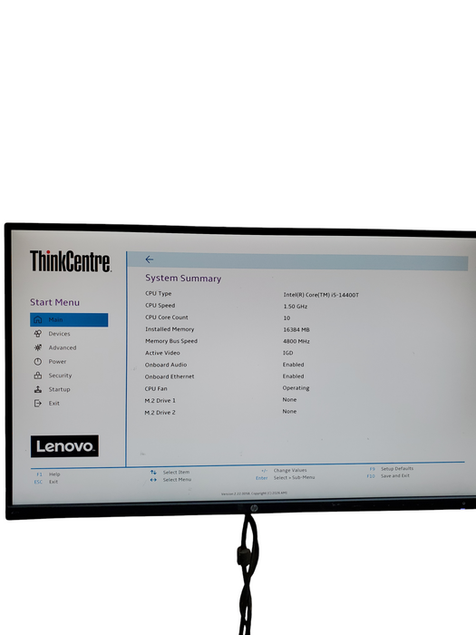 Lenovo ThinkCentre M70Q Gen5 Micro PC i5-14400T 16GB DDR4 NO-HDD/SSD
