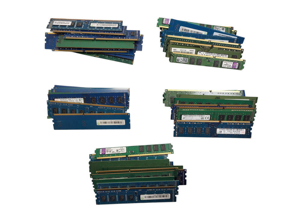 Lot of 50x Various Brands PC3/PC3L 4GB Desktop Memory