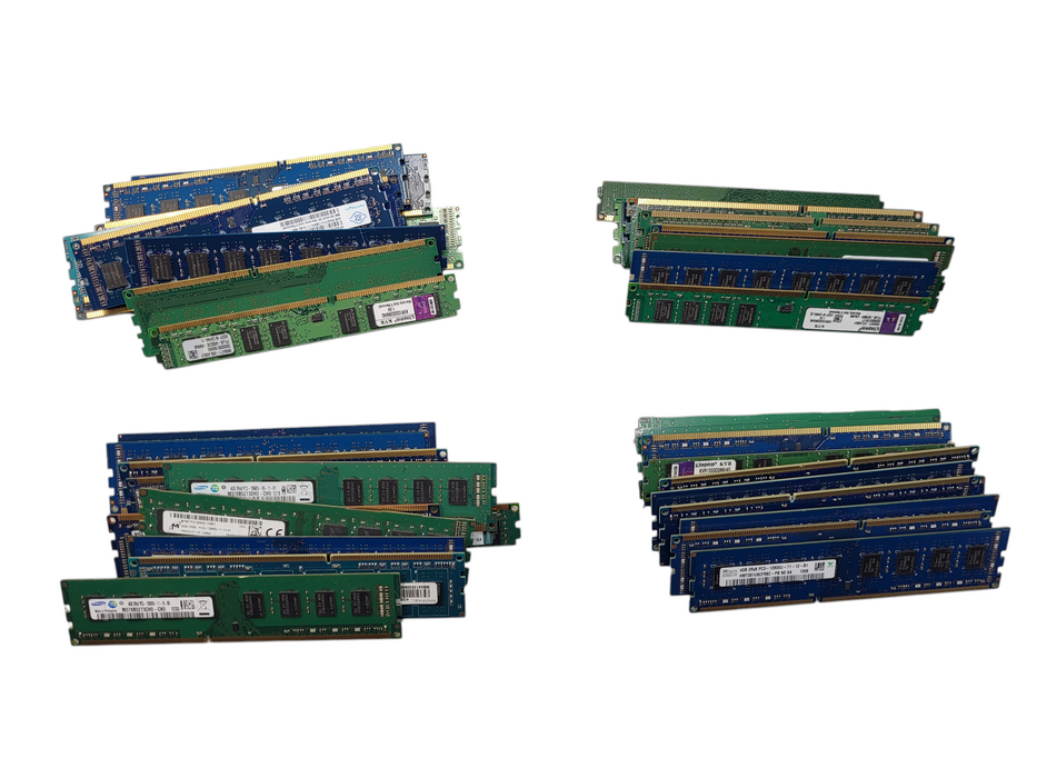 Lot of 40x Various Brands PC3/PC3L 4GB Desktop Memory