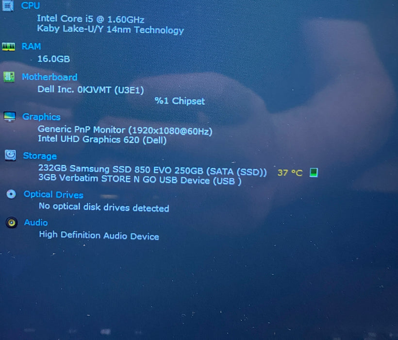 Dell Latitude 3390 2-in-1 TOUCH Intel Core i5-8250U 1.60GHz 16GB RAM 240GB SSD