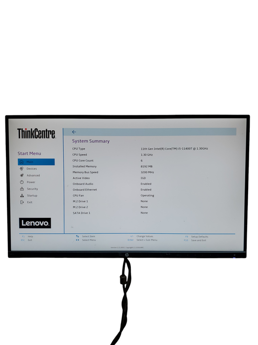 Lenovo ThinkCentre M70q Gen 2 Tiny PC, i5-11400T 8GB NO-HDD/SSD