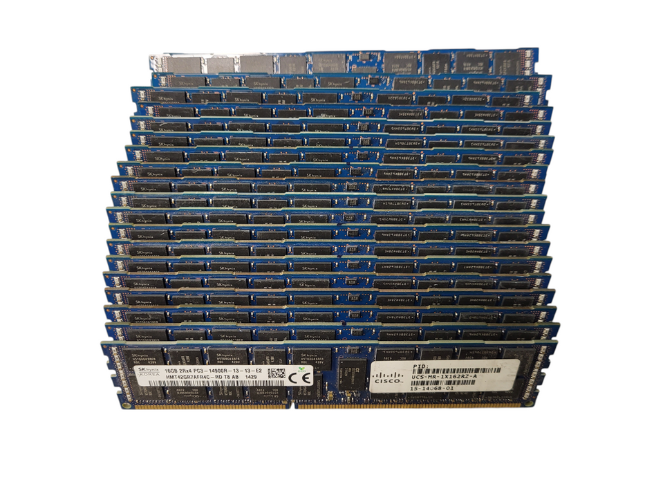 Lot of 20x SK Hynix 2Rx4 PC3-14900R-RDIMM DDR3 Server Memory