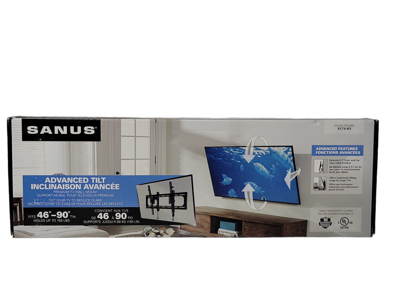 Open-Box Sanus VLT6-B3 46\\"-90\\" Advanced tilt premium TV wall mount _