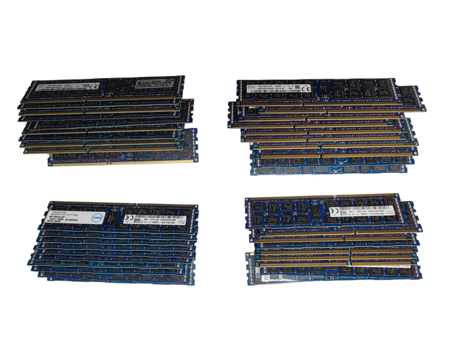Lot of 40x SK Hynix 16GB 2Rx4 PC3L-12800R-RDIMM DDR3 Server Memory