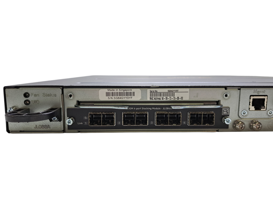HPE Aruba 3810M JL075A 16-Port 10GbE SFP+ Switch w/ Dual AC + JL084A Stacking