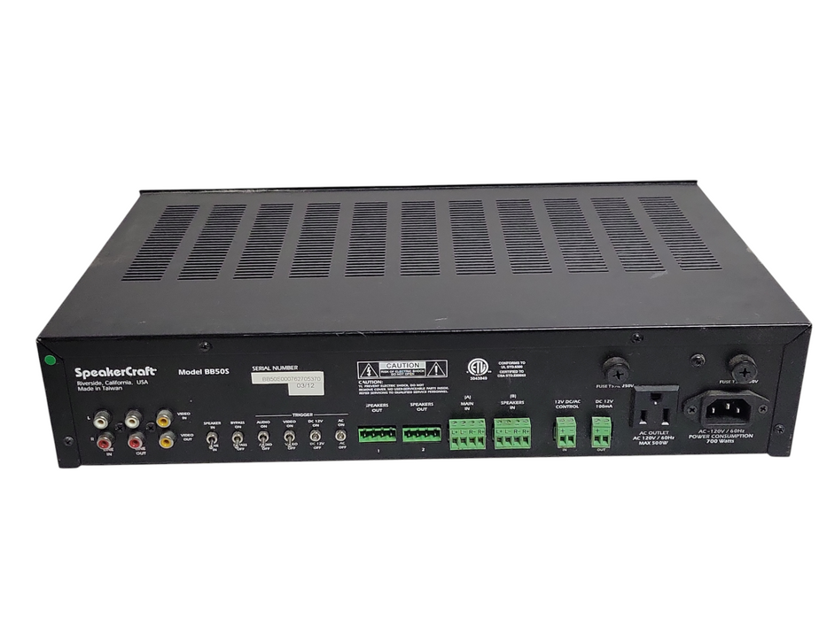 Speaker Craft BB50S POWER AMPLIFIER, READ