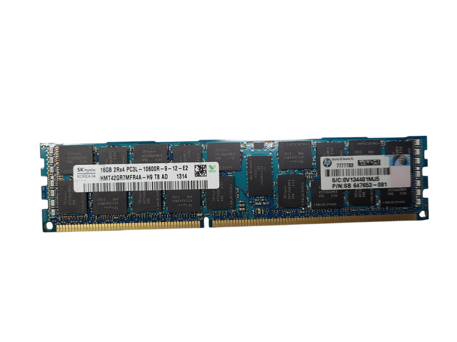 Lot of 17x SK Hynix 16GB 2Rx4 PC3L-10600R-RDIMM DDR3 Server Memory