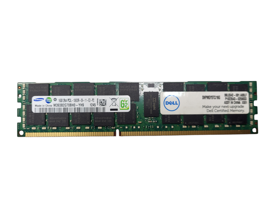 Lot of 12x Samsung 16GB 2Rx4 PC3L-10600R-RDIMM DDR3 Server Memory