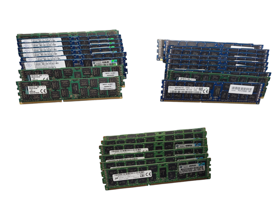 Lot of 26x Assorted brand 16GB PC3 PC3L Server Memory