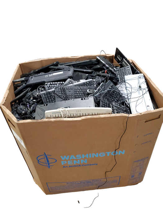 Bin of Assorted Wired Keyboards/Mice (AS-IS) Approx 642lbs