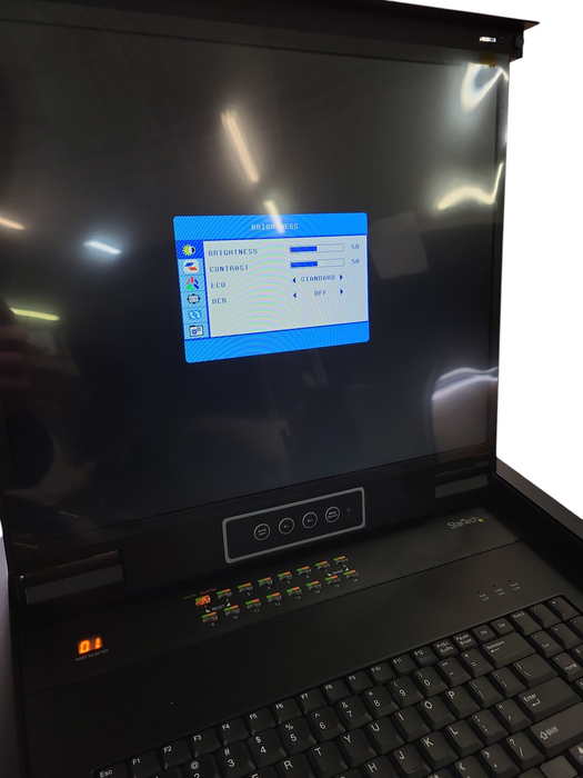 StarTech Rackmount KVM Console 19". RKCONS1916K. 16-port. Cables.